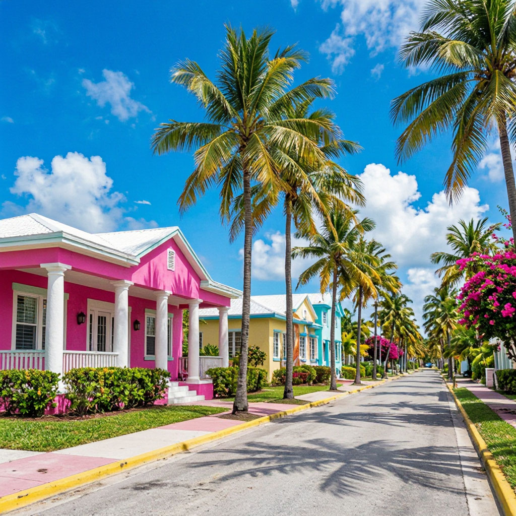 South Florida neighborhood street