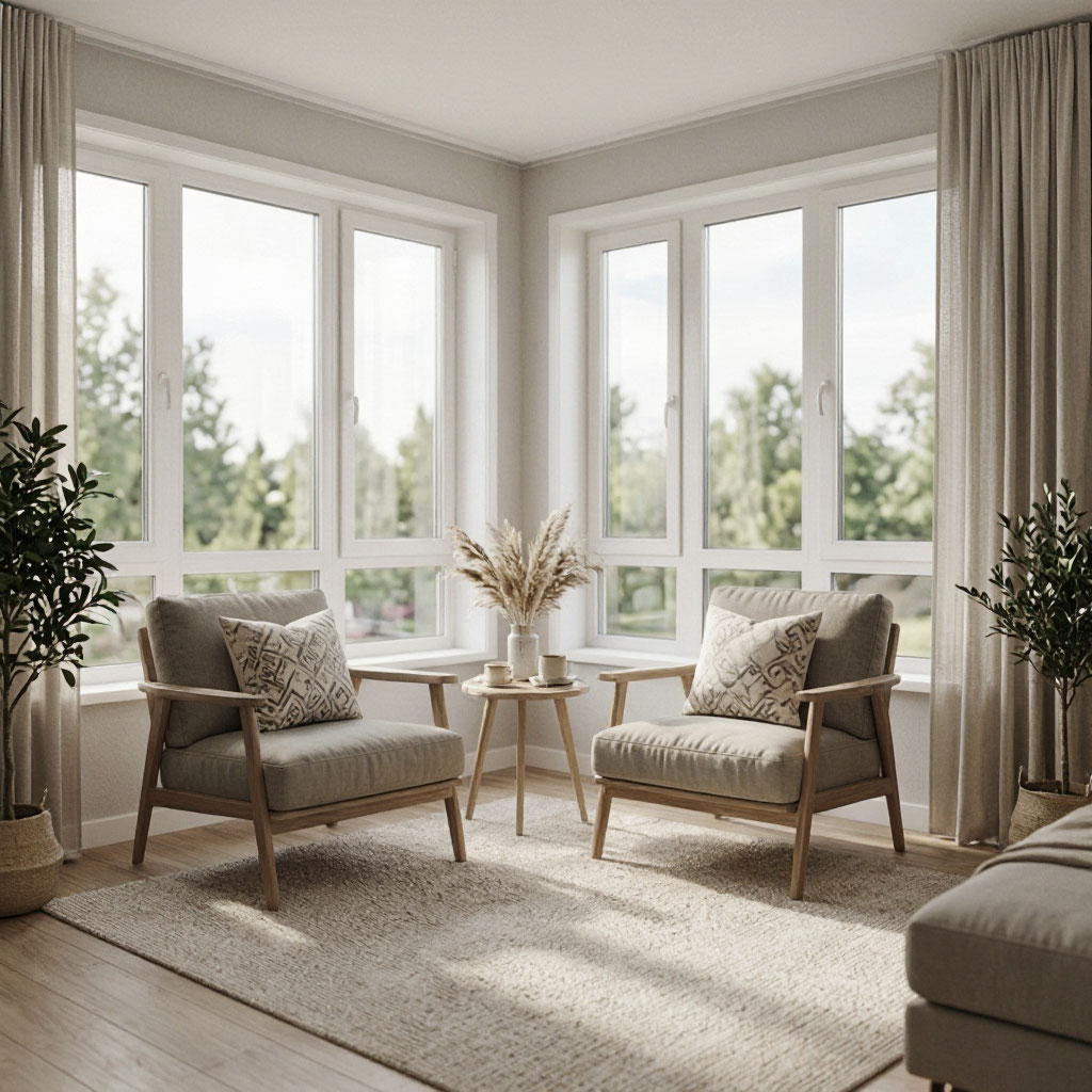 Interior design detail of a managed short-term rental